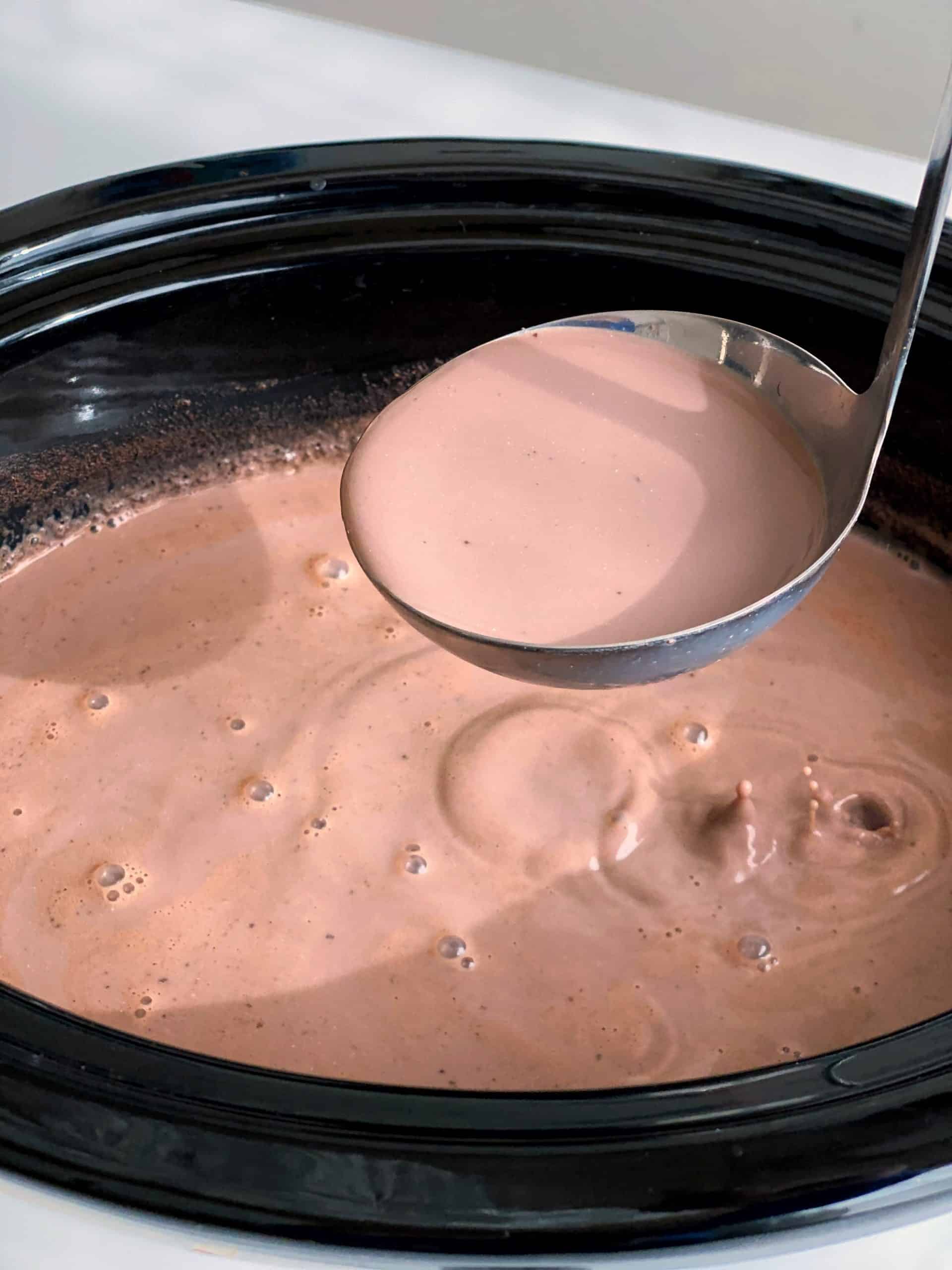 Slow Cooker Hot Chocolate • The Diary of a Real Housewife