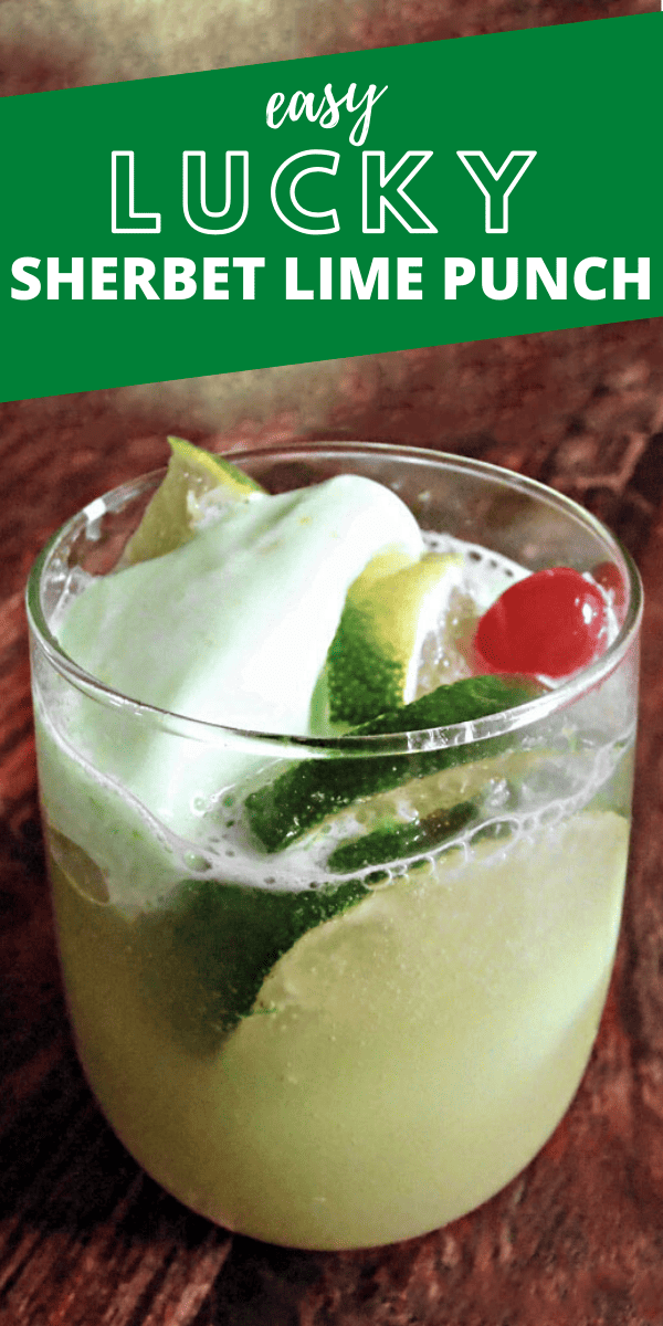 Lucky St. Patrick’s Day Sherbet Lime Punch Recipe