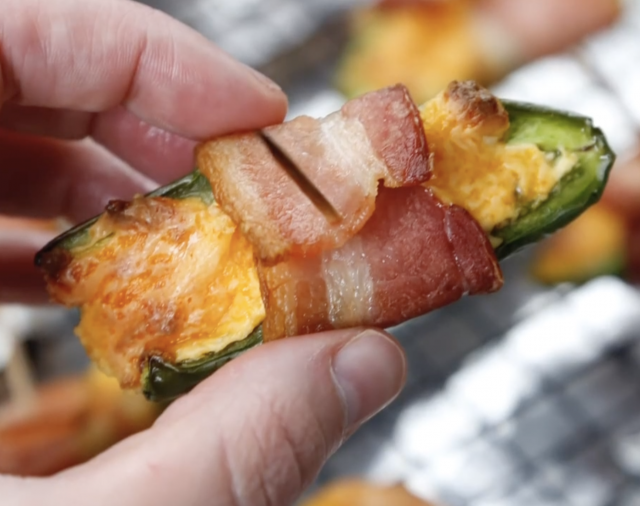 Bacon-Wrapped Cheese-Stuffed Jalapeño Appetizers