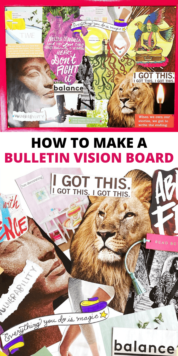 How to Make a Dream, Vision, and Goal Board Using a Bulletin Board
