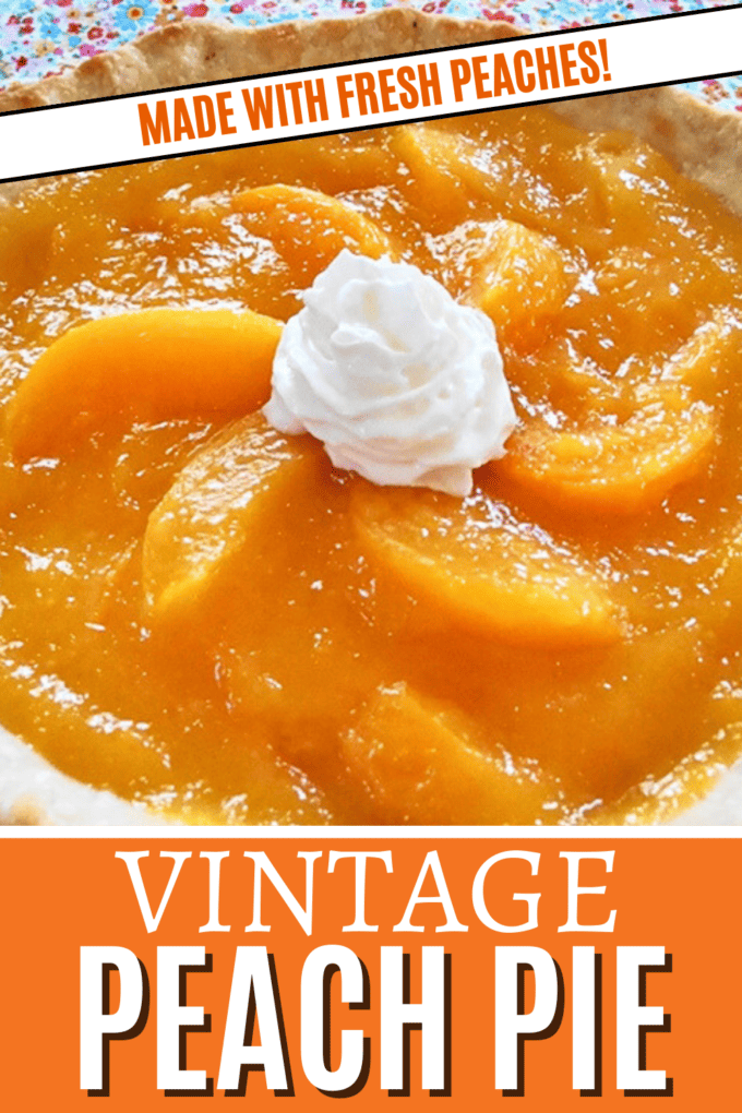 Vintage Fresh Peach Pie Recipe