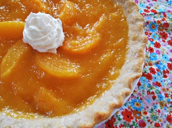 Pretty Peach Pie Recipe - Vintage Recipe