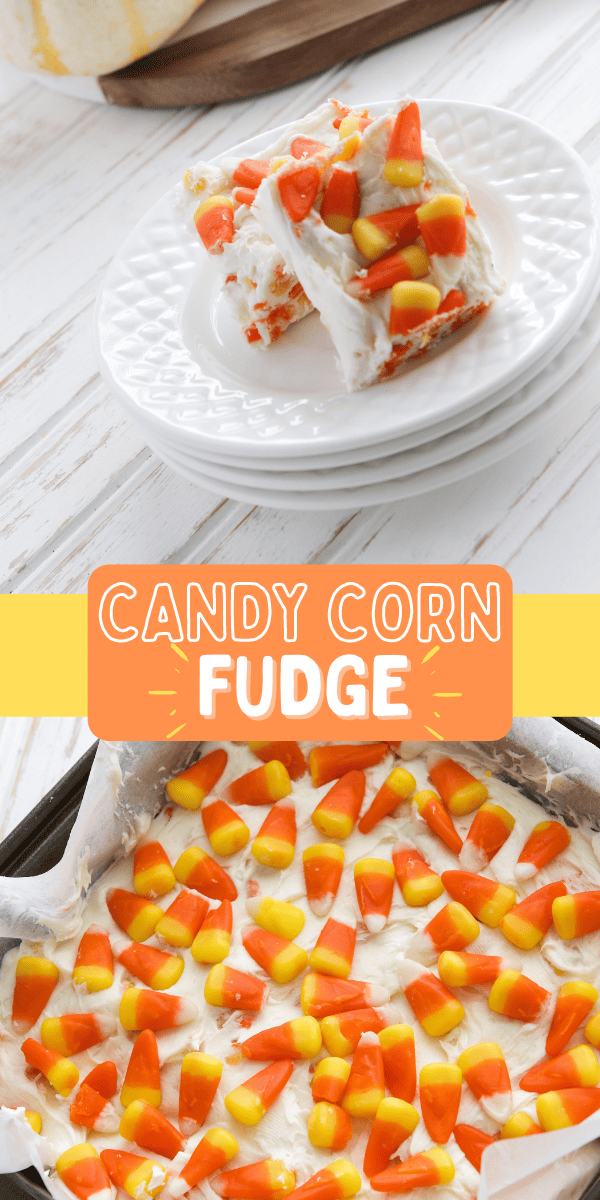 Easy Halloween White Chocolate Candy Corn Fudge Recipe