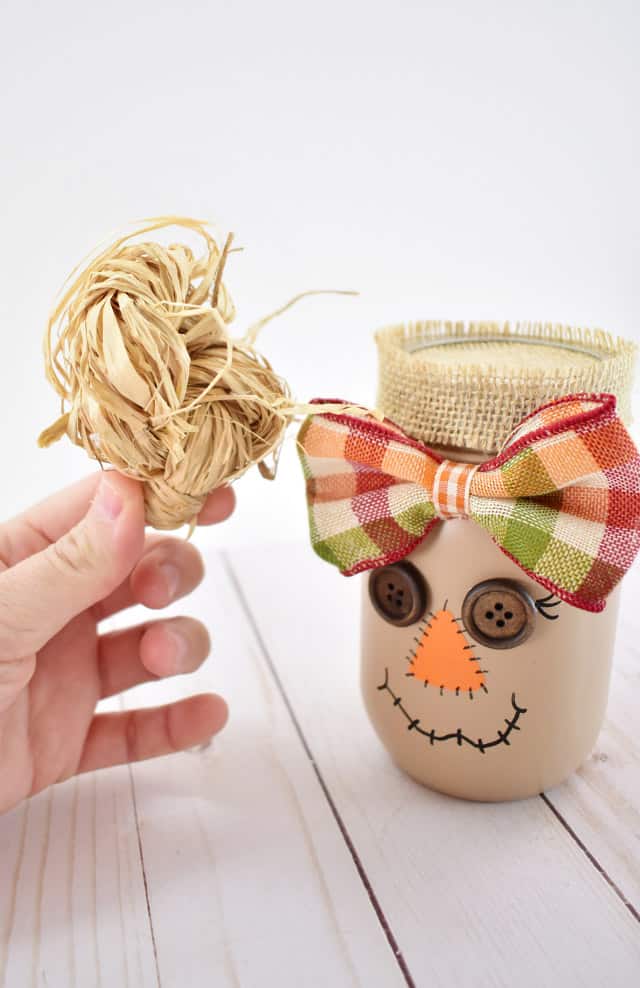 Easy Mason Jar Scarecrows Craft