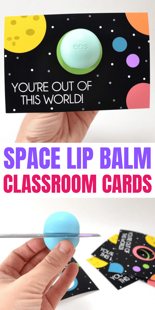 Space Lip Balm Valentine Printables