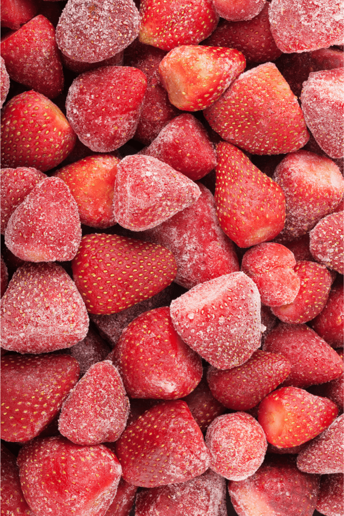 Easy 2-Minute 2-Ingredient Frozen Strawberry Smoothie Recipe