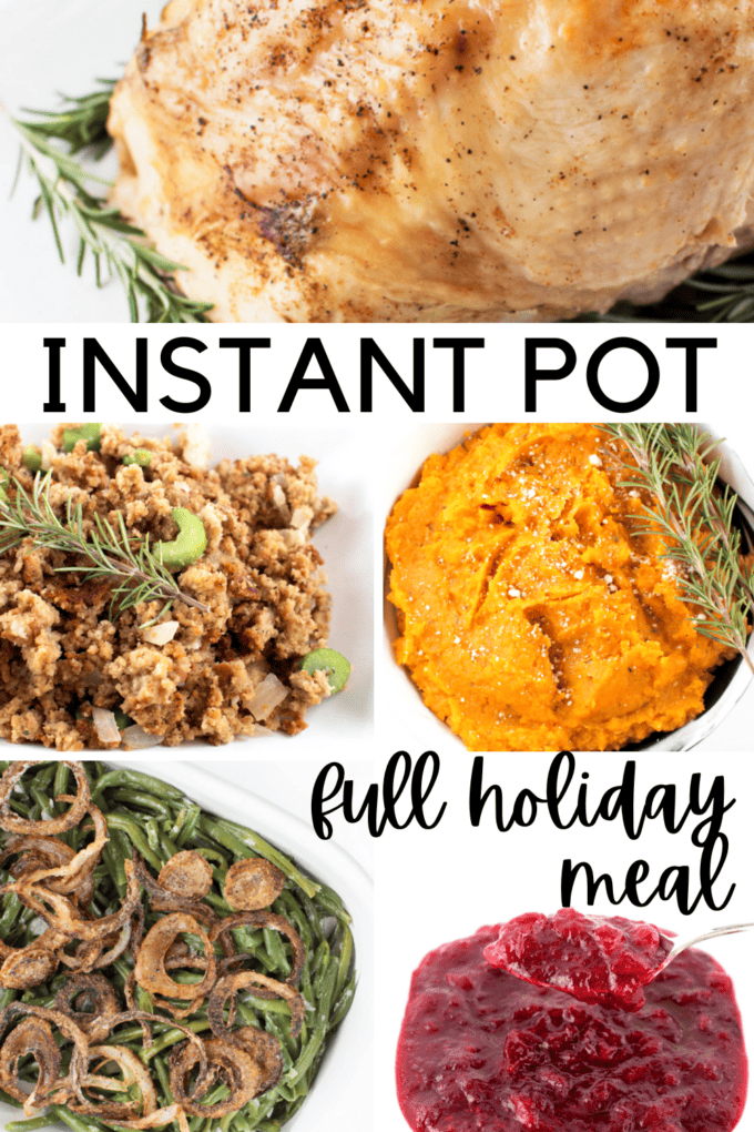 Instant Pot Easy Holiday Meal Plan
