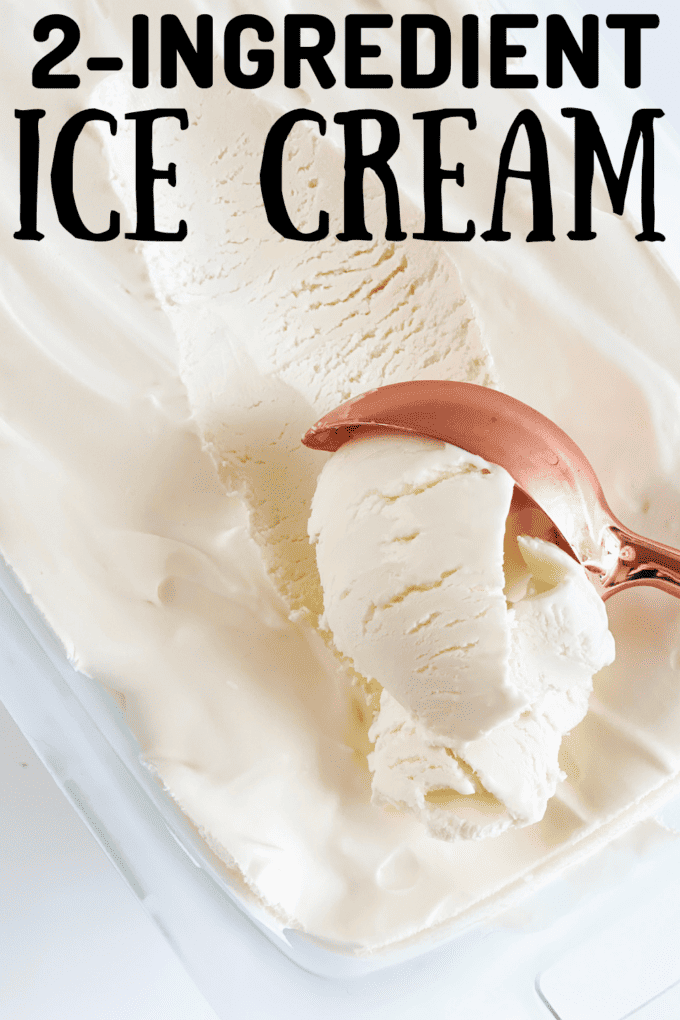 Easy 2-Ingredient Vanilla Ice Cream Recipe