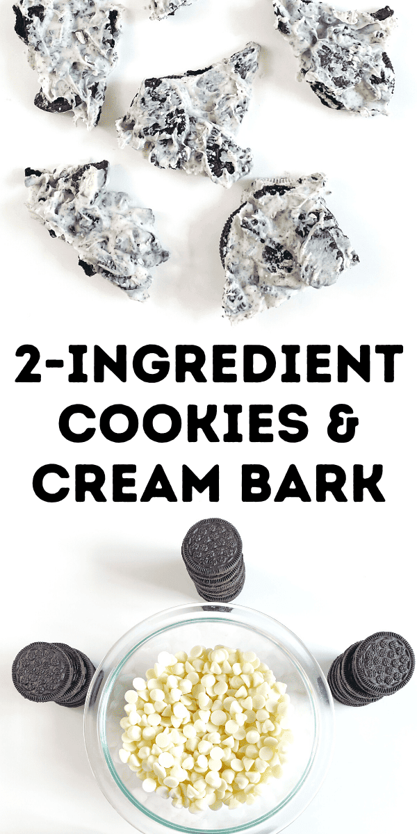 2-Ingredient Oreo Cookies and Cream Bark Recipe