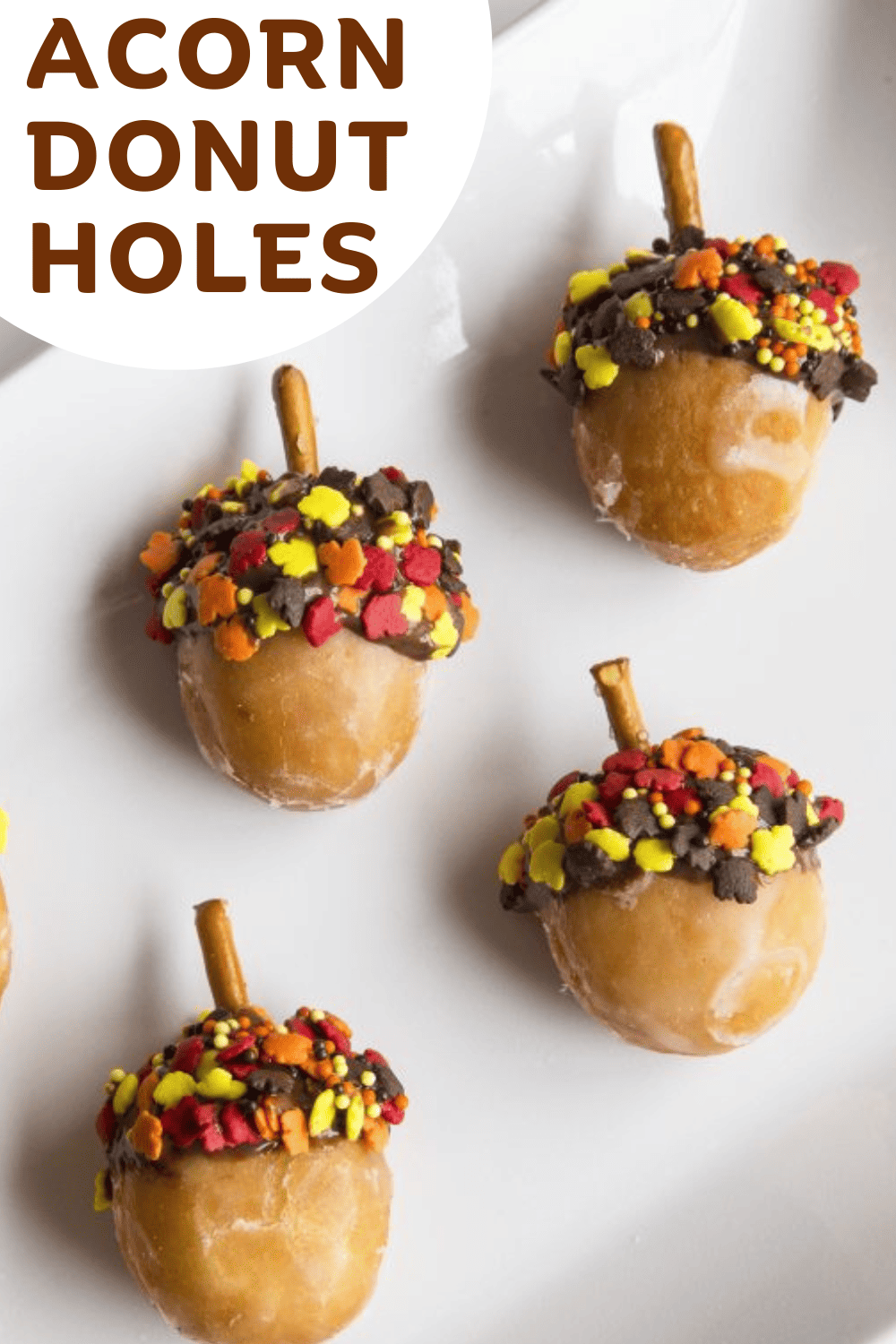 Acorn Donut Holes Fall Recipe Mom Spark