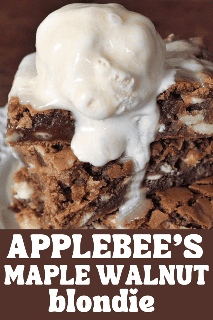 Applebee's Maple Walnut Blondie Copycat Recipev