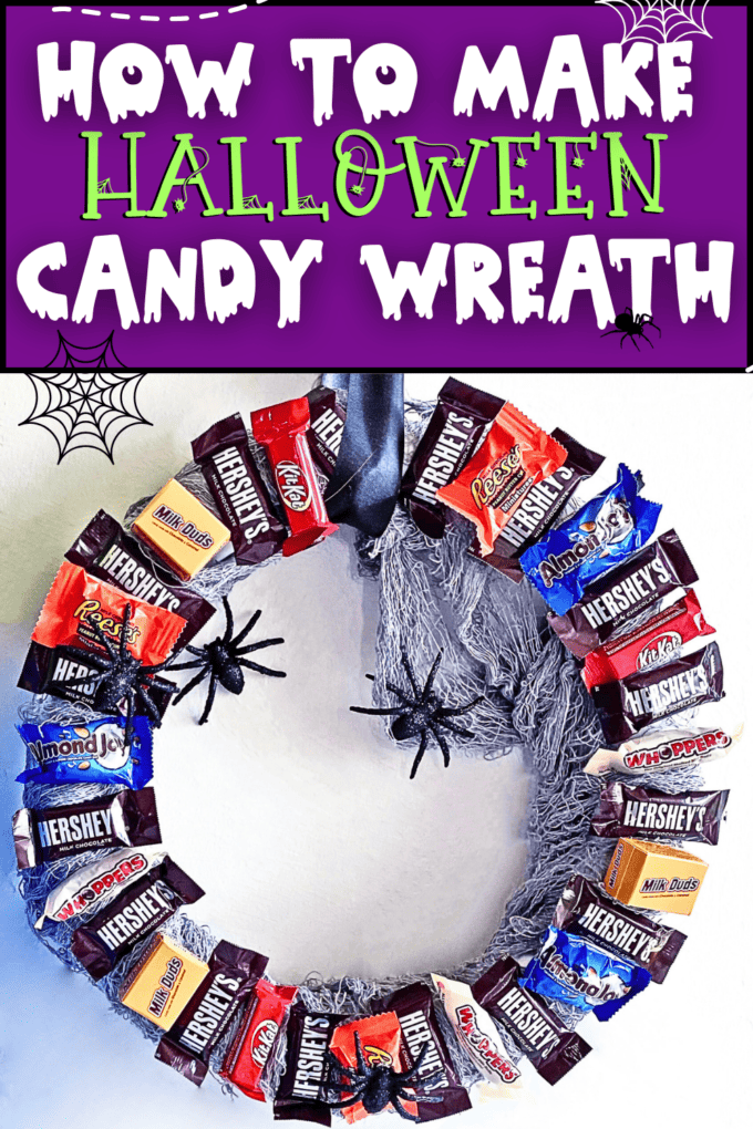 DIY Halloween Candy Wreath