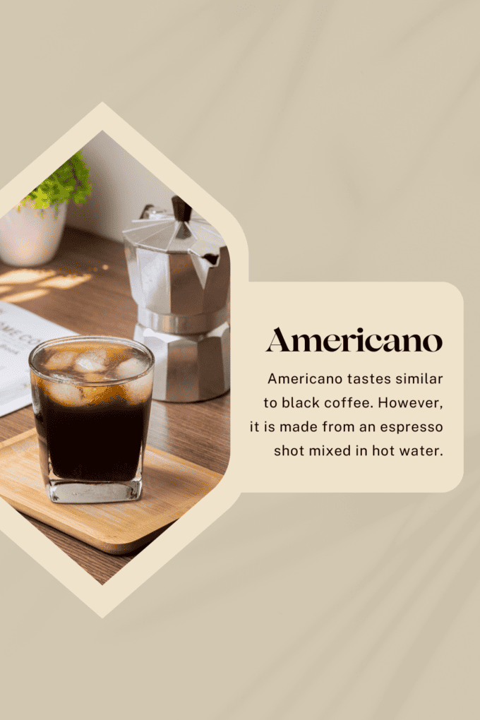 types of coffee - Americano