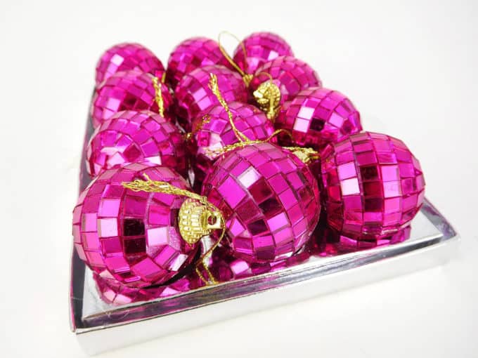 Hot Pink Christmas Ornaments
