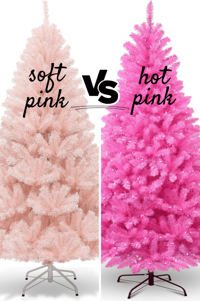 Soft Pink or Hot Pink Christmas Decor