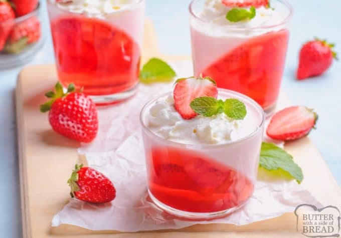 Strawberry Jello Parfaits
