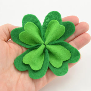 Don't get pinched! Whip up this sweet little shamrock pin for St. Patty's Day!